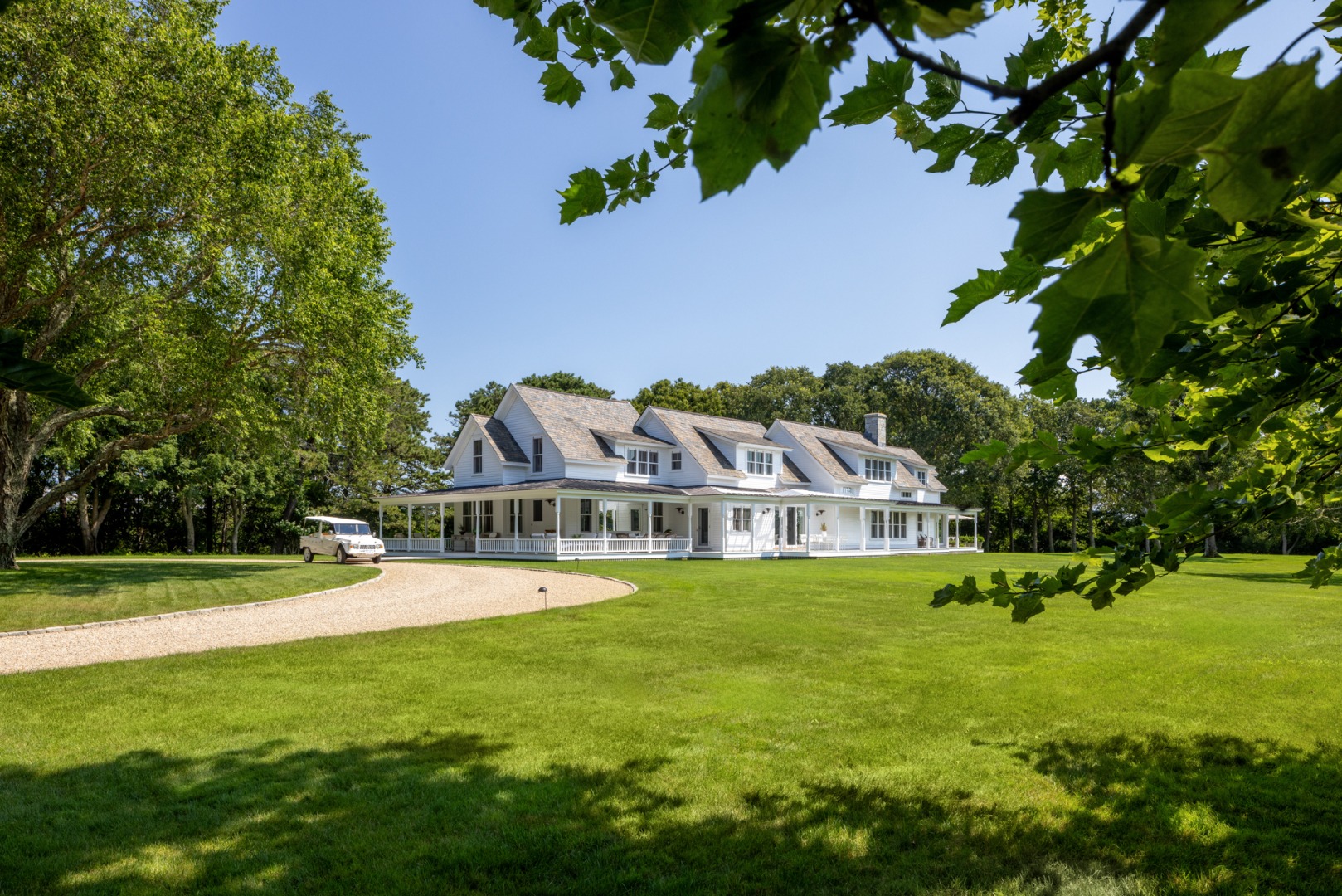 41 Cobbs Hill Road Chilmark, MA 02535 - Photo 7 of 46 a view of a house with a big yard and large trees