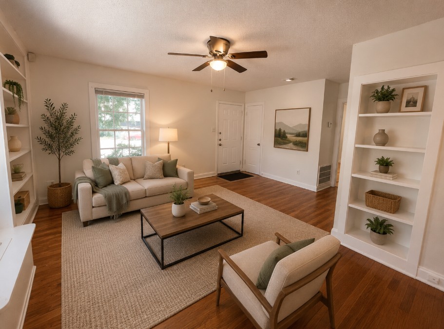 819 East 31st Street Austin, TX 78705 - Photo 2 of 19 a living room with furniture and a flat screen tv