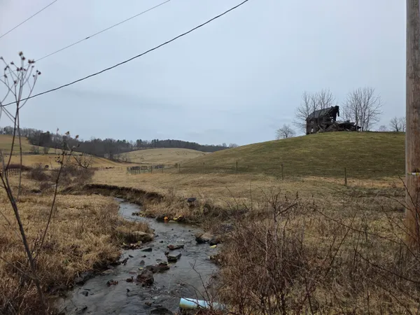 a view of lake with mountain