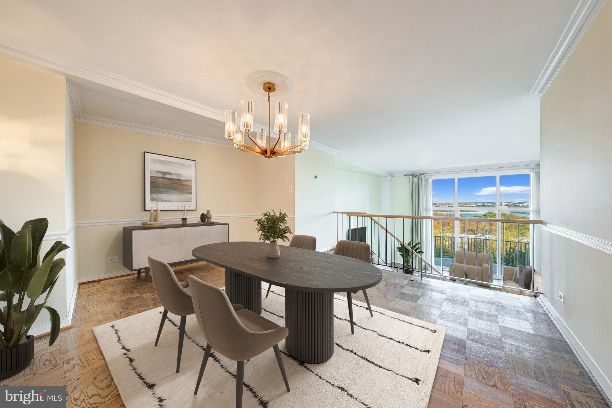 1200 North Nash Street, Unit 549 Arlington, VA 22209 - Photo 21 of 70 a view of a dining room with furniture and wooden floor