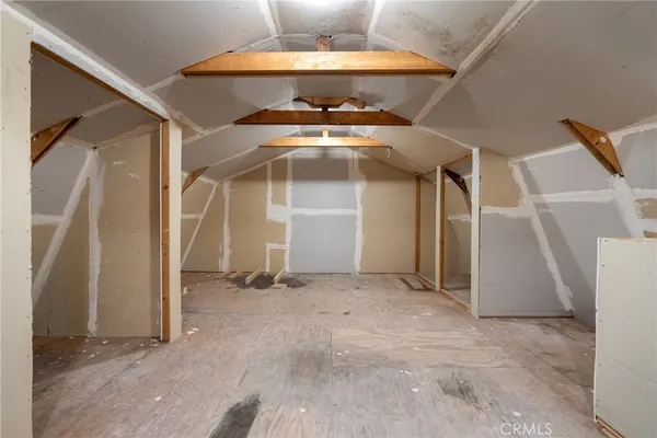 a view of a hallway with entryway