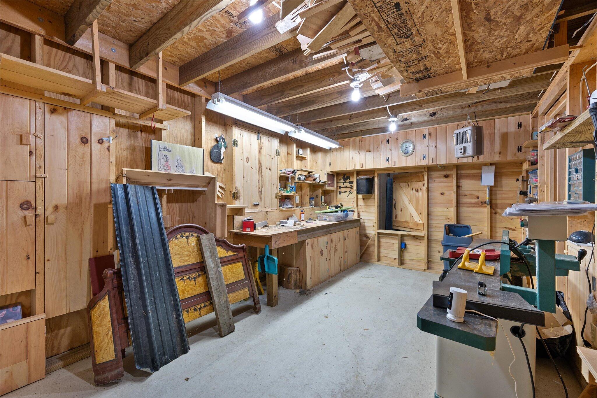 22 Old Ml Road Talmadge, ME 04492 - Photo 46 of 51 Workshop in garage...