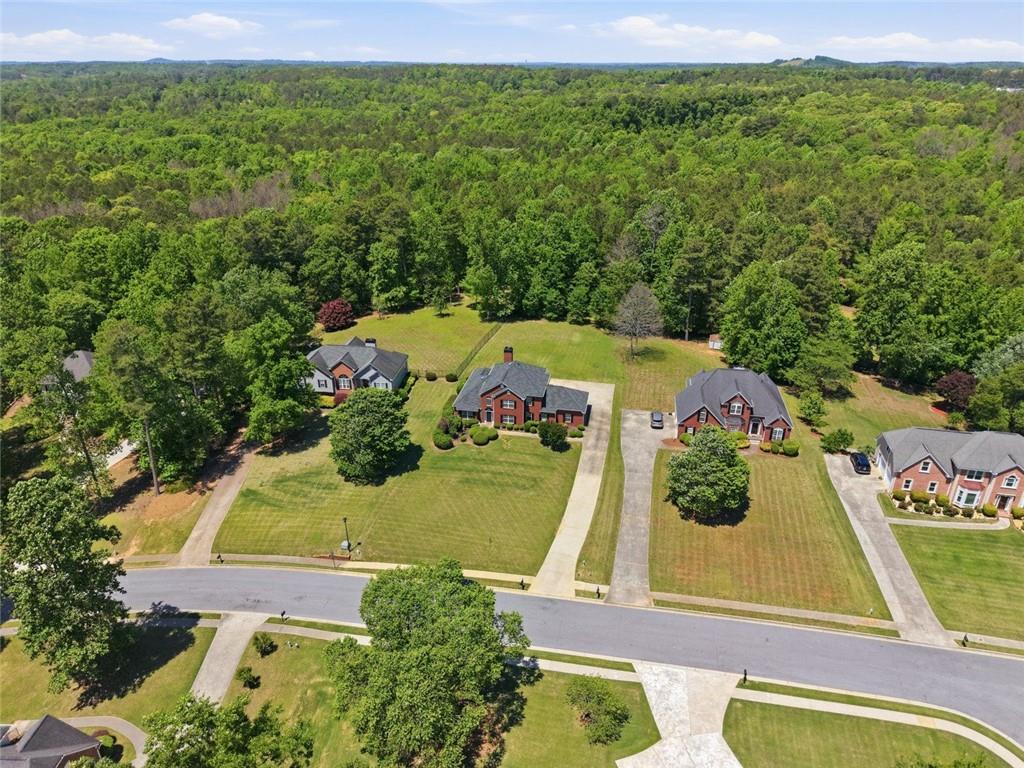 3675 Falls Trail Winston, GA 30187 - Photo 41 of 47 an aerial view of a house with a garden