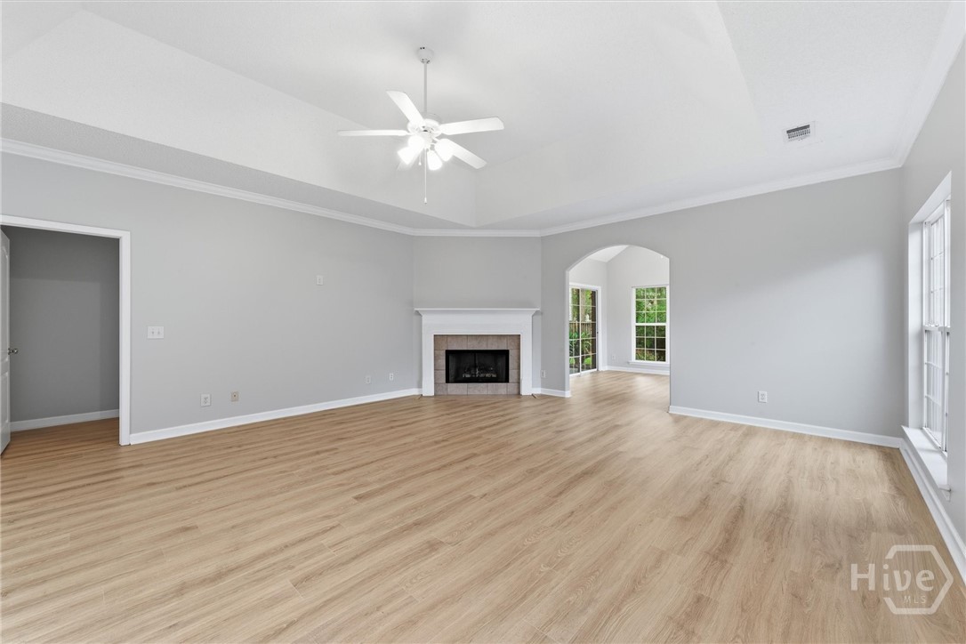 11 Wild Heron Villas Road Savannah, GA 31419 - Photo 8 of 45 Great room with cozy fireplace.