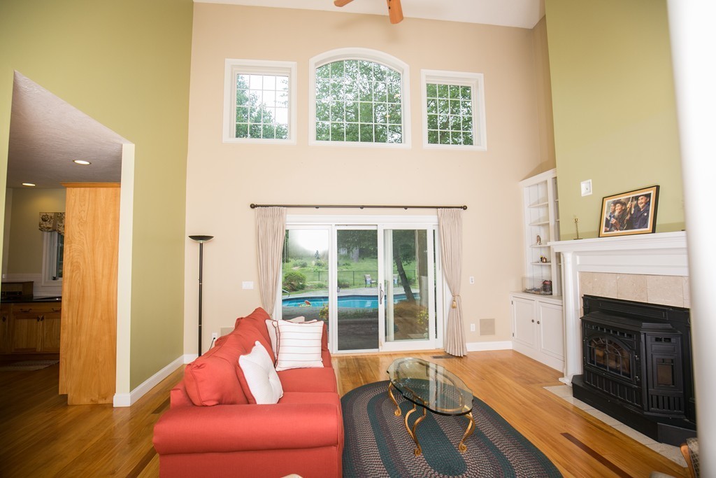 41 Montague Road Westhampton, MA 01027 - Photo 10 of 30 a living room with furniture and a fireplace