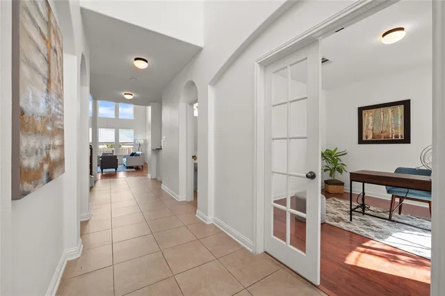 a view of a living room and dining room