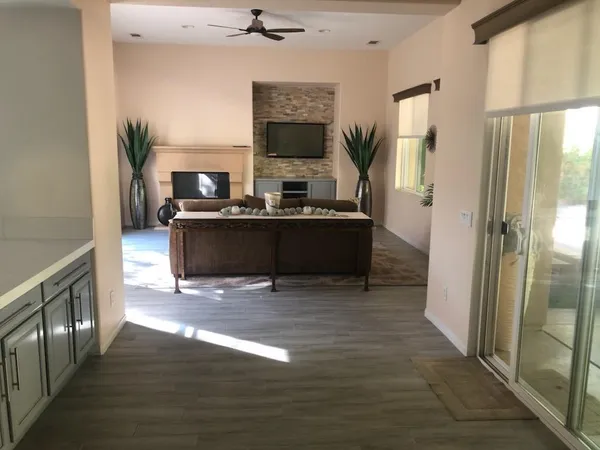 a view of a living room