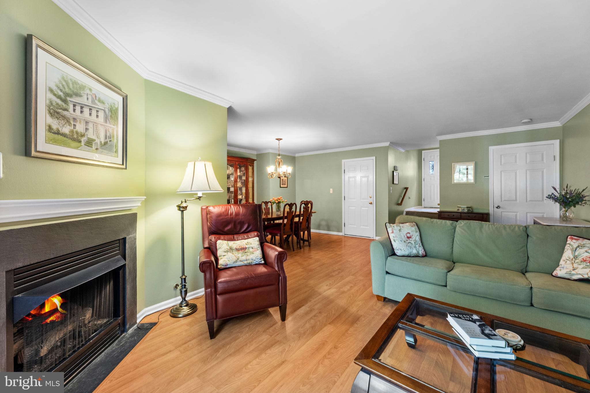 28 Garfield Way Princeton, NJ 08540 - Photo 13 of 38 a living room with furniture and a fireplace