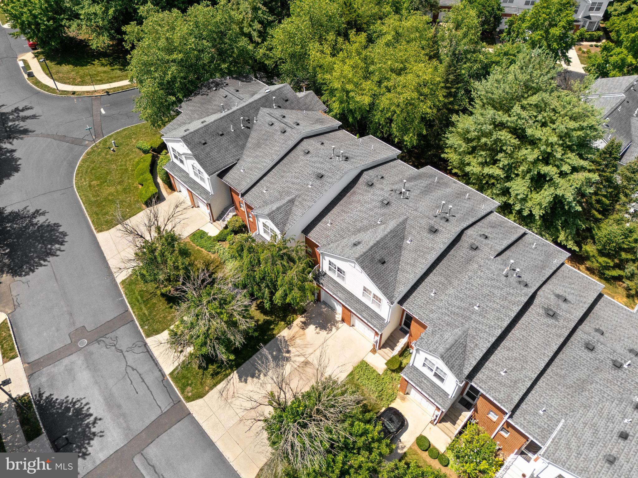 28 Garfield Way Princeton, NJ 08540 - Photo 31 of 38 an aerial view of a house with a swimming pool