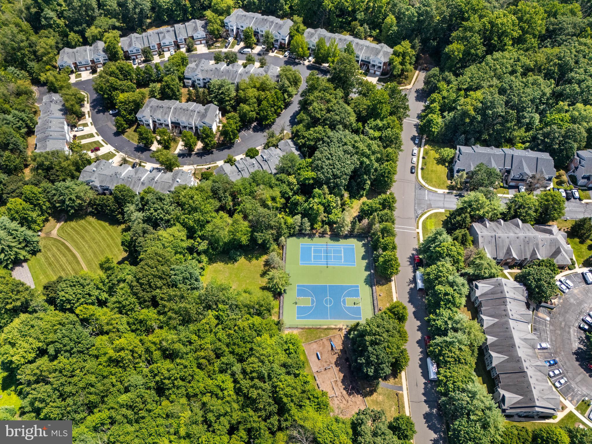 28 Garfield Way Princeton, NJ 08540 - Photo 34 of 38 an aerial view of a house with a garden