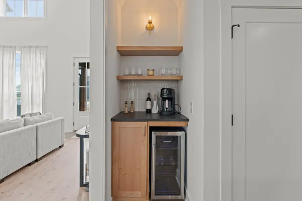 a view of living room and front door