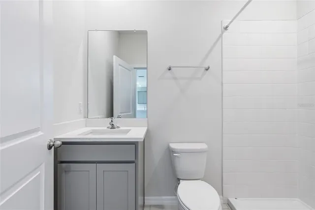 a view of a field with an outdoor space