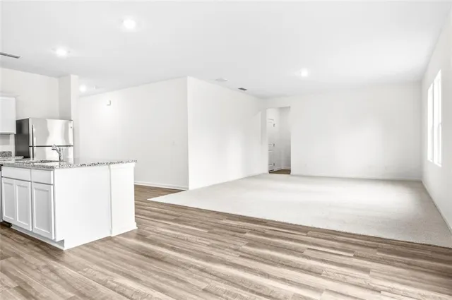 a view of kitchen and utility room