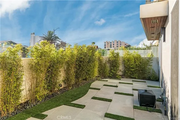 a view of a terrace with couches