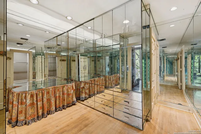 a view of a pathway both side of yard