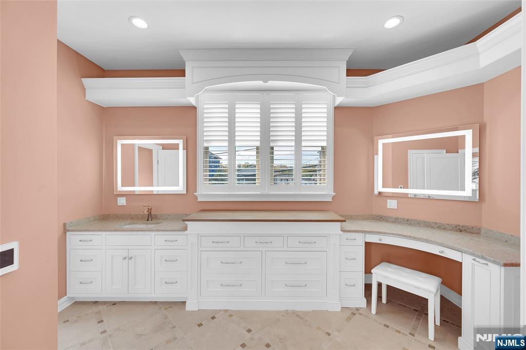 6 Capstan Road Waretown, NJ 08758 - Photo 27 of 47 a bathroom with a sink and a window