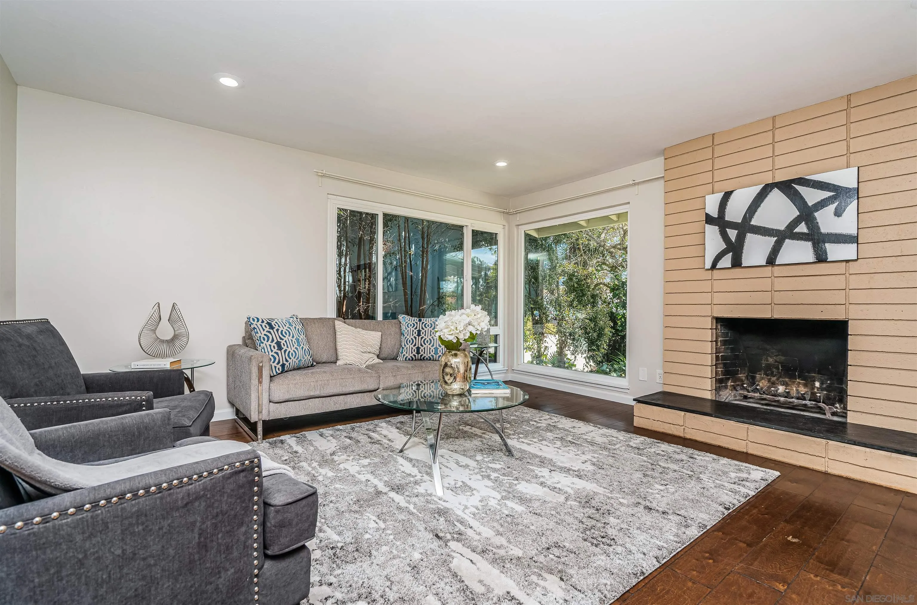 8410 Roy Street Lemon Grove, CA 91945 - Photo 6 of 40 a living room with furniture and a fireplace