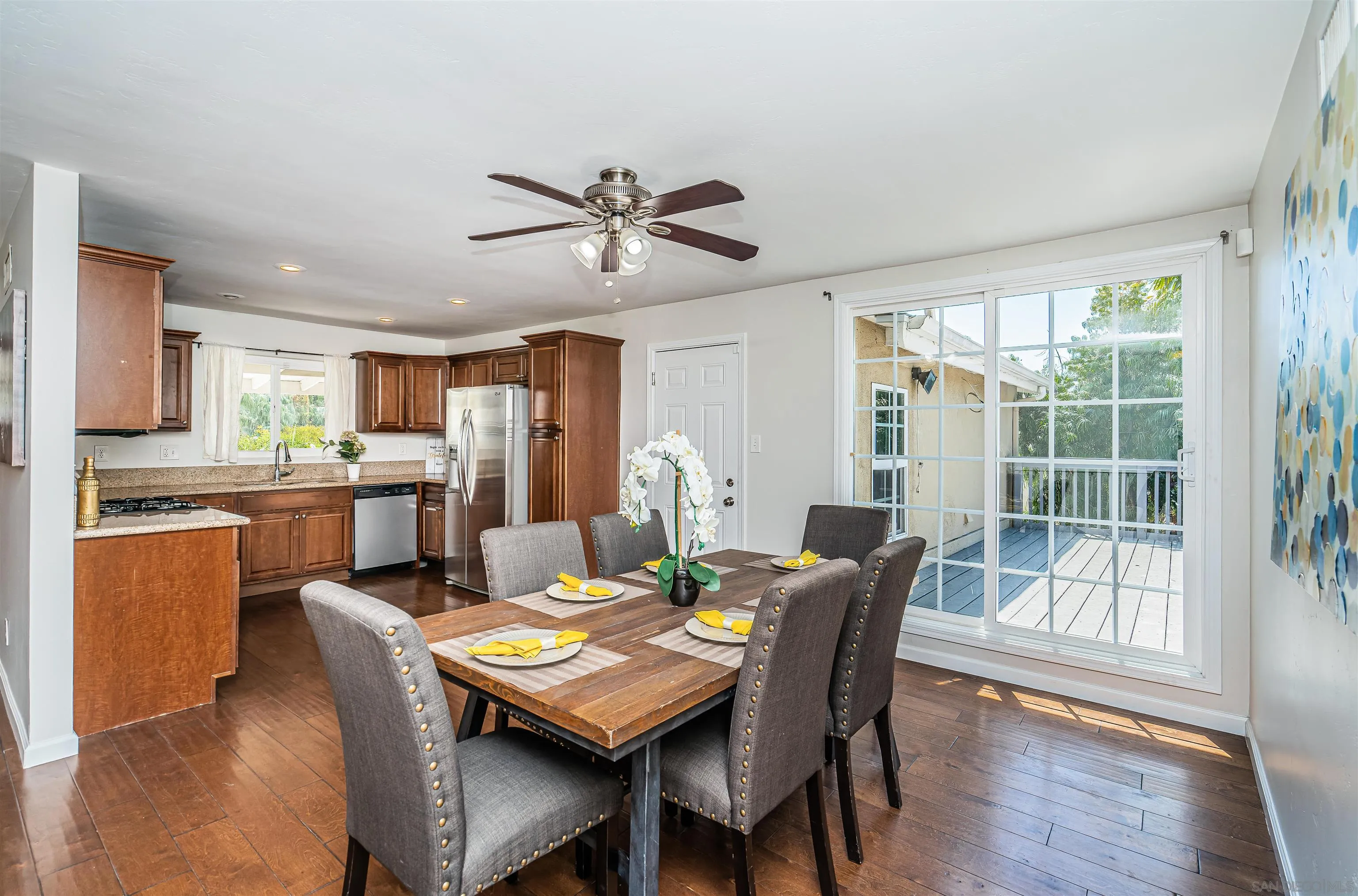 8410 Roy Street Lemon Grove, CA 91945 - Photo 10 of 40 a view of a dining room with furniture window and wooden floor