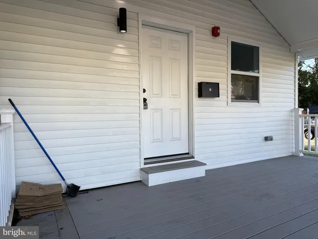 a view of front door