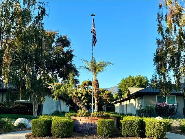 a view of a house with a patio
