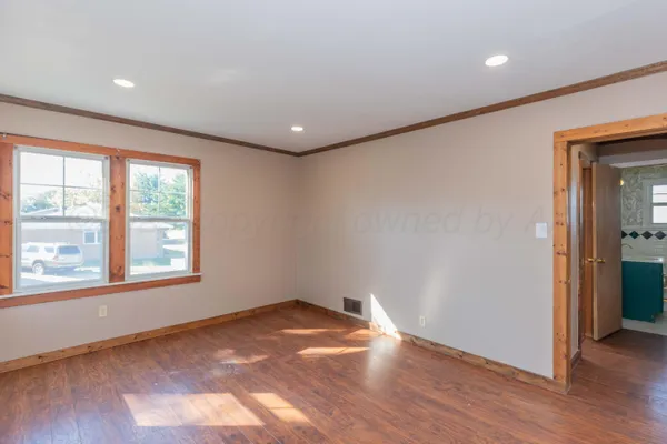 a view of an empty room