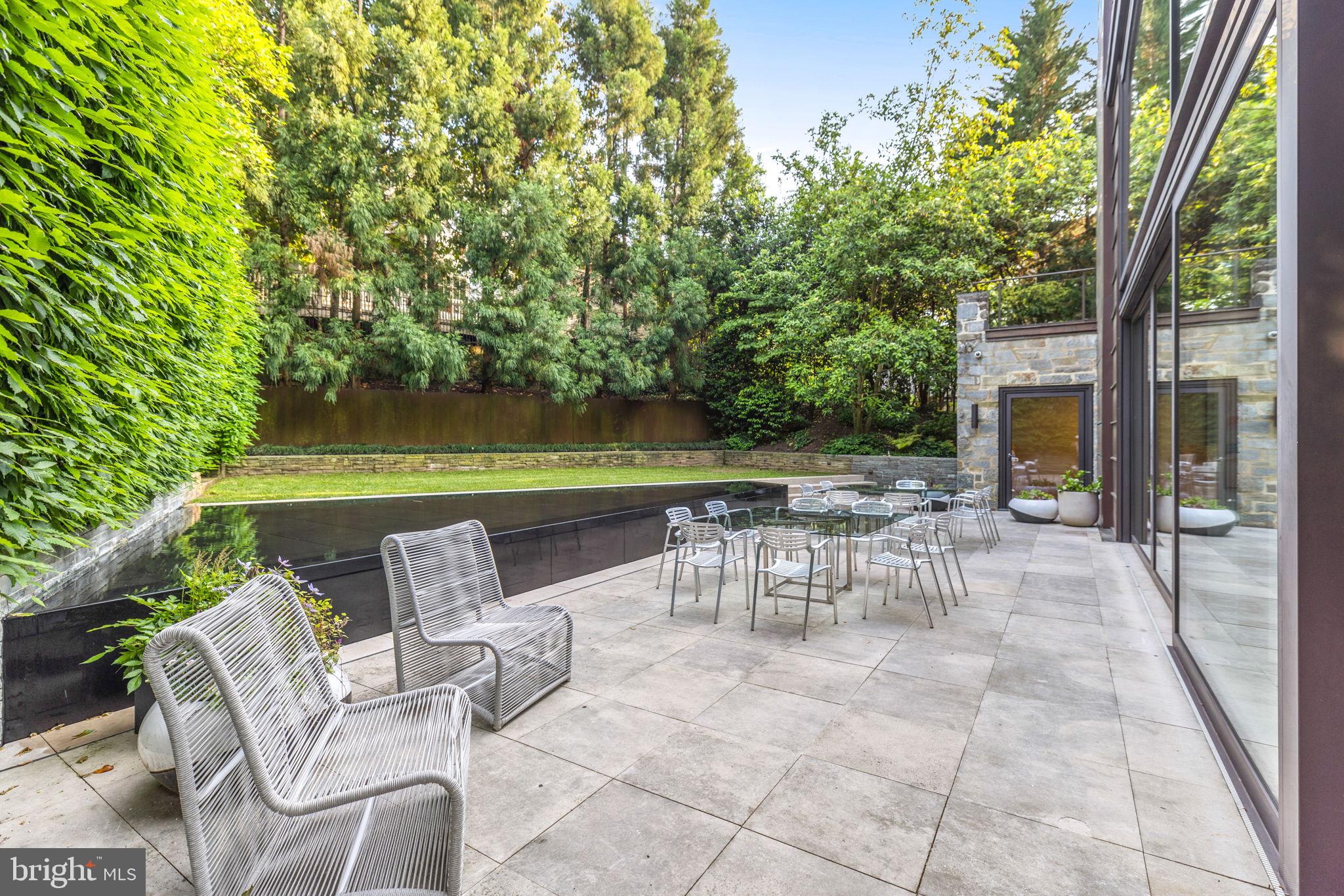 2438 Belmont Road Northwest Washington, DC 20008 - Photo 42 of 50 Rear Patio and fountain