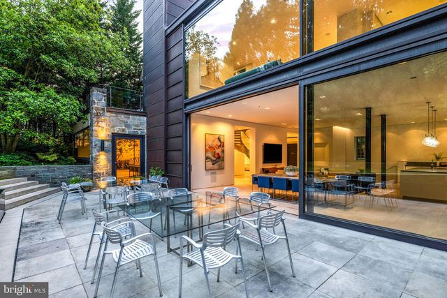 a view of an outdoor seating area