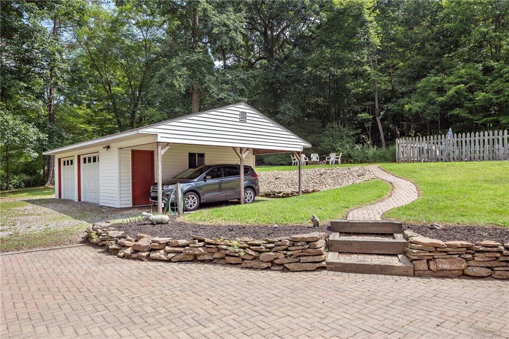 3846 Dickey Road Gibsonia, PA 15044 - Photo 24 of 25 Omni stone patio, detached two car garage and car port