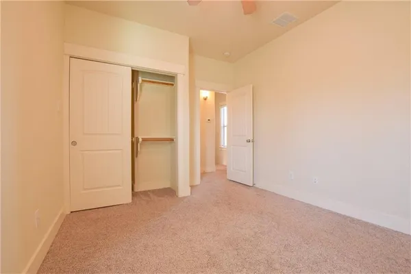 a view of an empty room