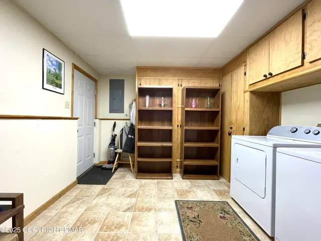 a room with storage and utility