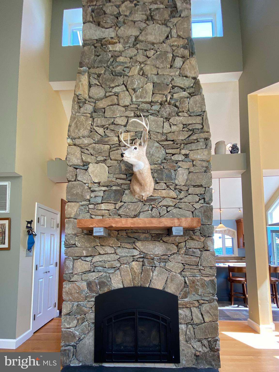 11173 Oakview Road Delaplane, VA 20144 - Photo 25 of 60 Dramatic oak mantel on centerpiece fireplace
