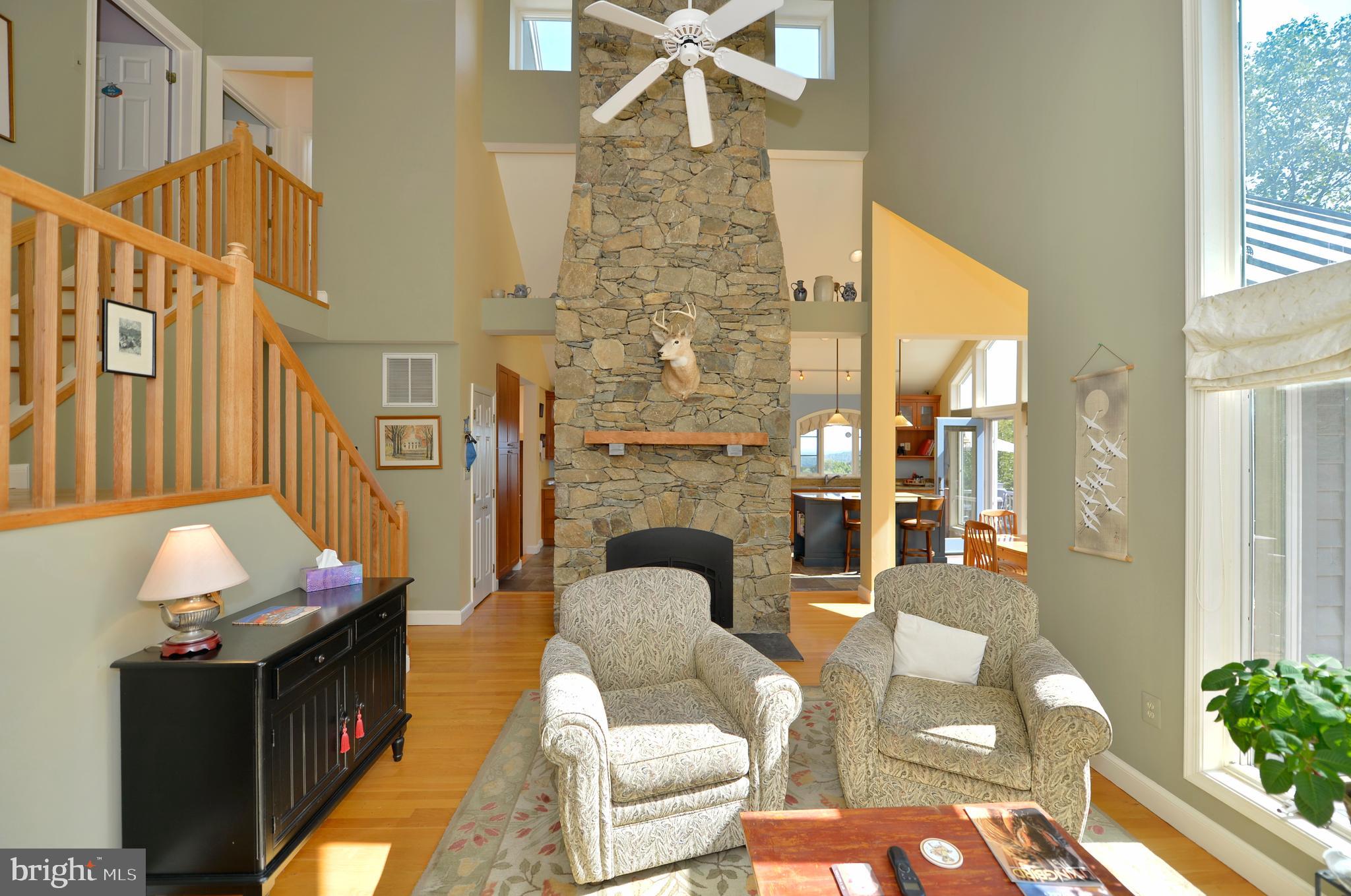11173 Oakview Road Delaplane, VA 20144 - Photo 29 of 60 Impressive floor to ceiling stone fireplace