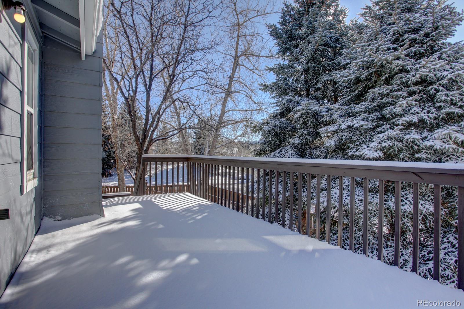 63 Prairie Ridge Road Highlands Ranch, CO 80126 - Photo 28 of 29 a view of a balcony with trees