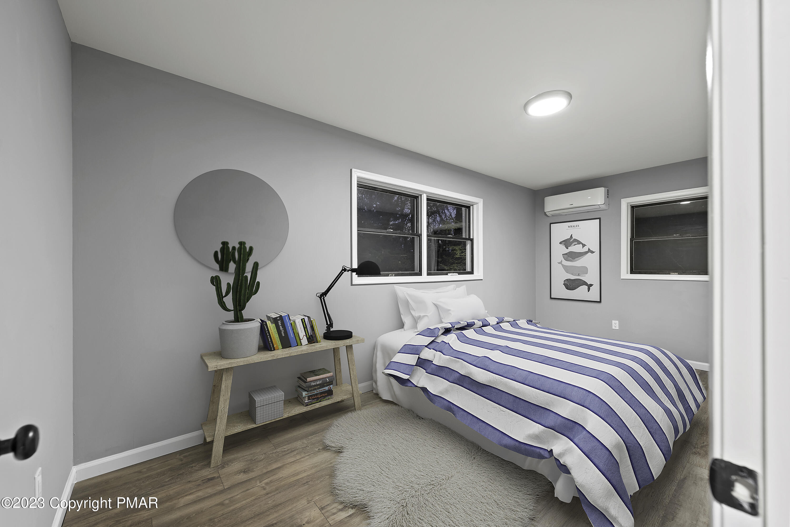 152 Turkey Ridge Kunkletown, PA 18058 - Photo 22 of 35 a bedroom with a bed and a potted plant