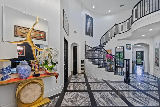 a view of living room and entryway