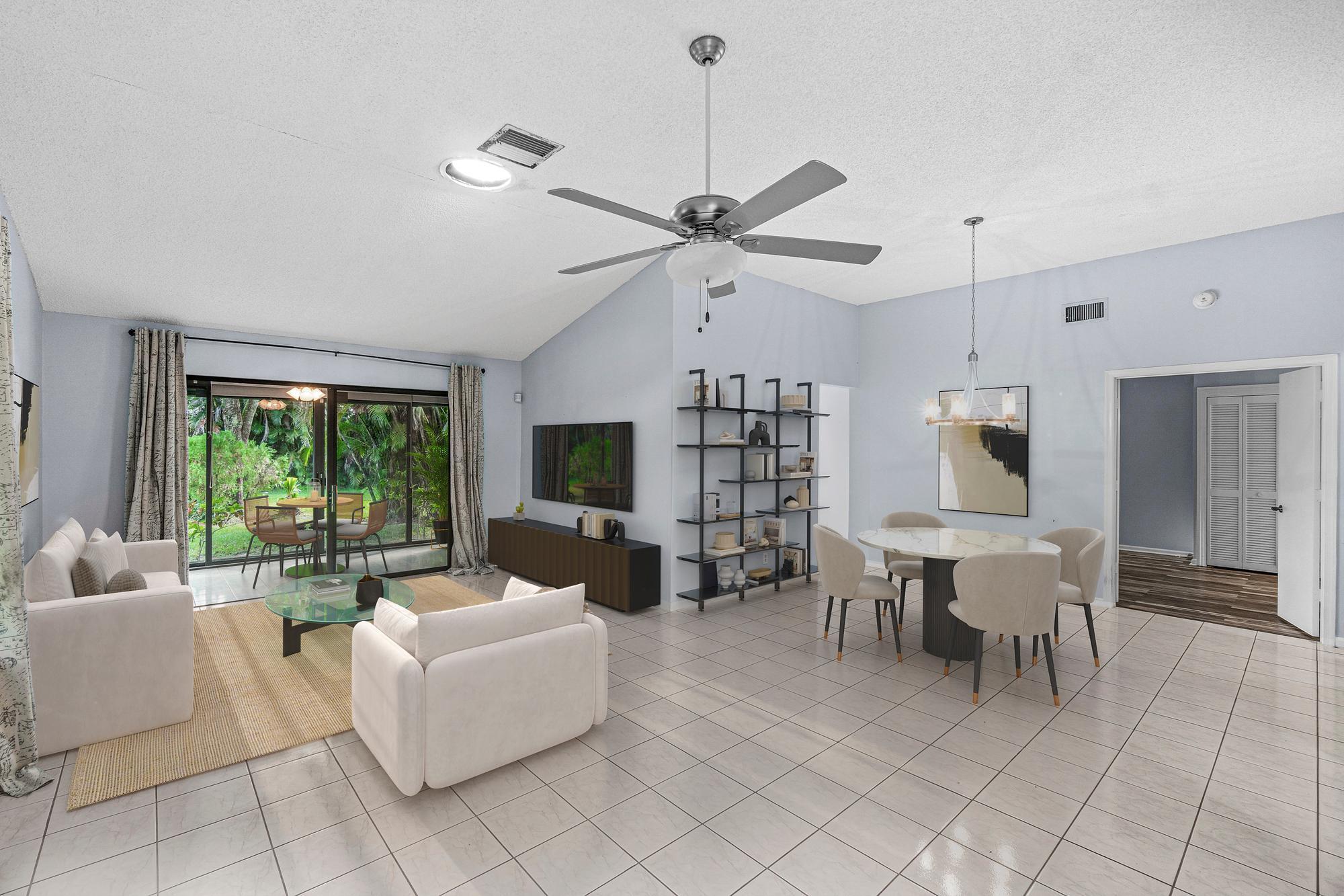 10173 Chestwood Road Boynton Beach, FL 33437 - Photo 4 of 26 Staged Living Room / Dining Room