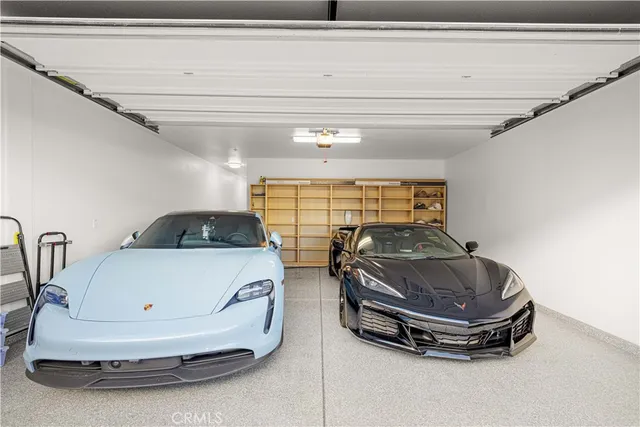 a car parked in front of a building