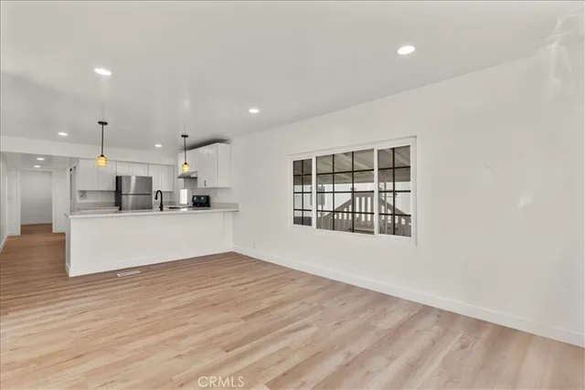 a view of kitchen and window