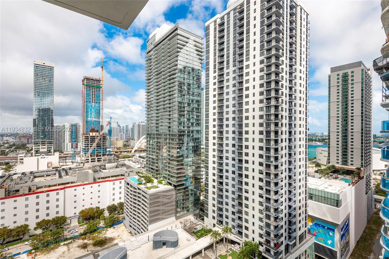 11 Northeast 6th Street, Unit 2709 Miami, FL 33132 - Photo 39 of 39 a view of balcony with city view