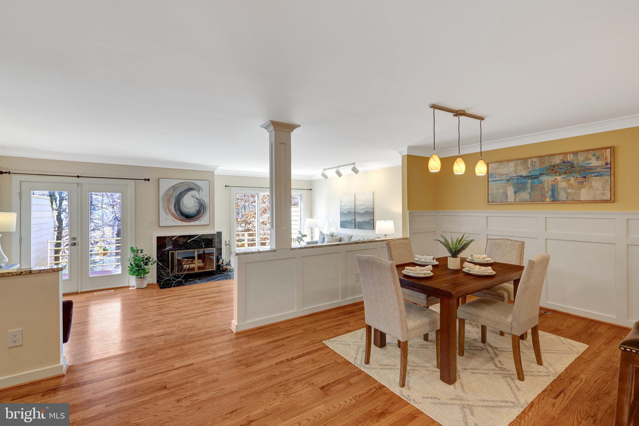 1911 Lakeport Way Reston, VA 20191 - Photo 28 of 63 Open dining room with view of lake