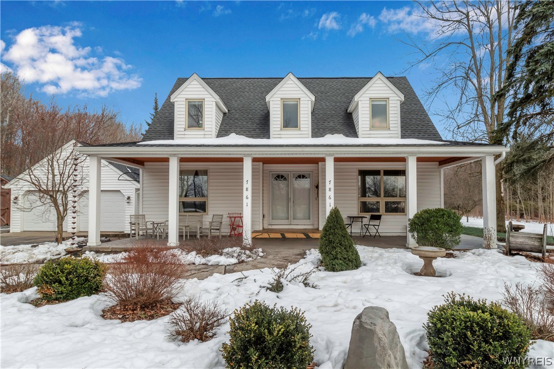 7861 Scotland Road Newstead, NY 14001 - Photo 1 of 1 2 Story Cape With Beautiful Covered Front Porch A