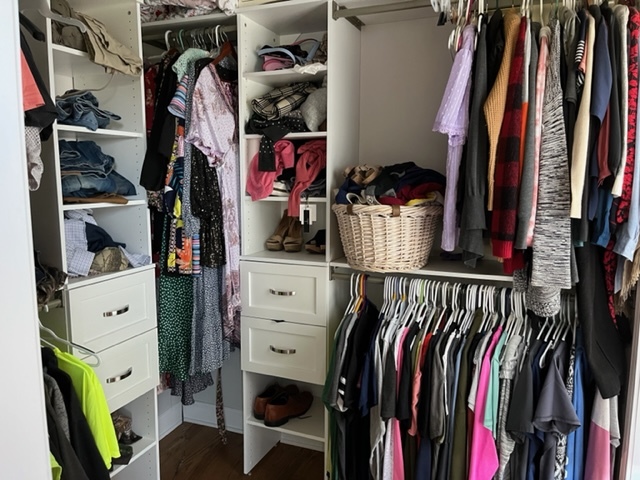 14676 East Twombly Road Rochelle, IL 61068 - Photo 46 of 63 a view of walk in closet with clothes and shoes