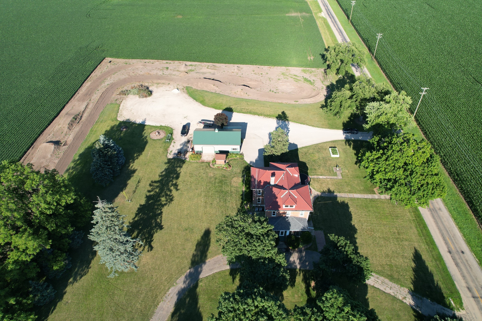 14676 East Twombly Road Rochelle, IL 61068 - Photo 63 of 63 an aerial view of residential houses with outdoor space