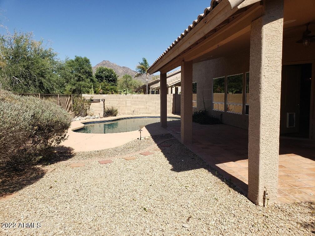 9556 East Kimberly Way Scottsdale, AZ 85255 - Photo 22 of 25 Back Yard with Pool and Mountain Views