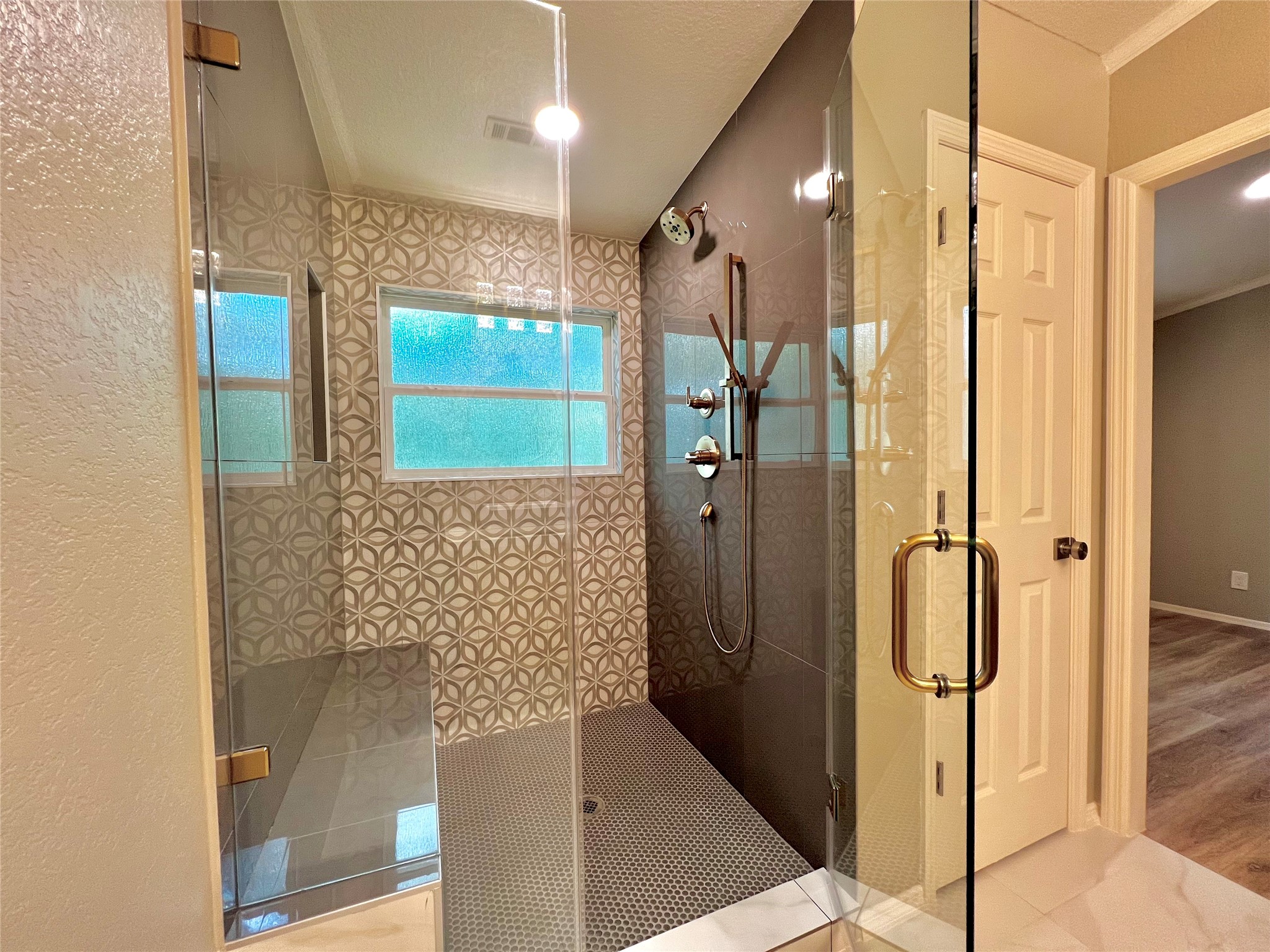 14505 Alice Road, Unit A Tomball, TX 77377 - Photo 20 of 28 a bathroom with a shower and a sink