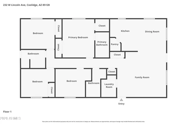 $249,900 | 232 West Lincoln Avenue, Coolidge, AZ 85128