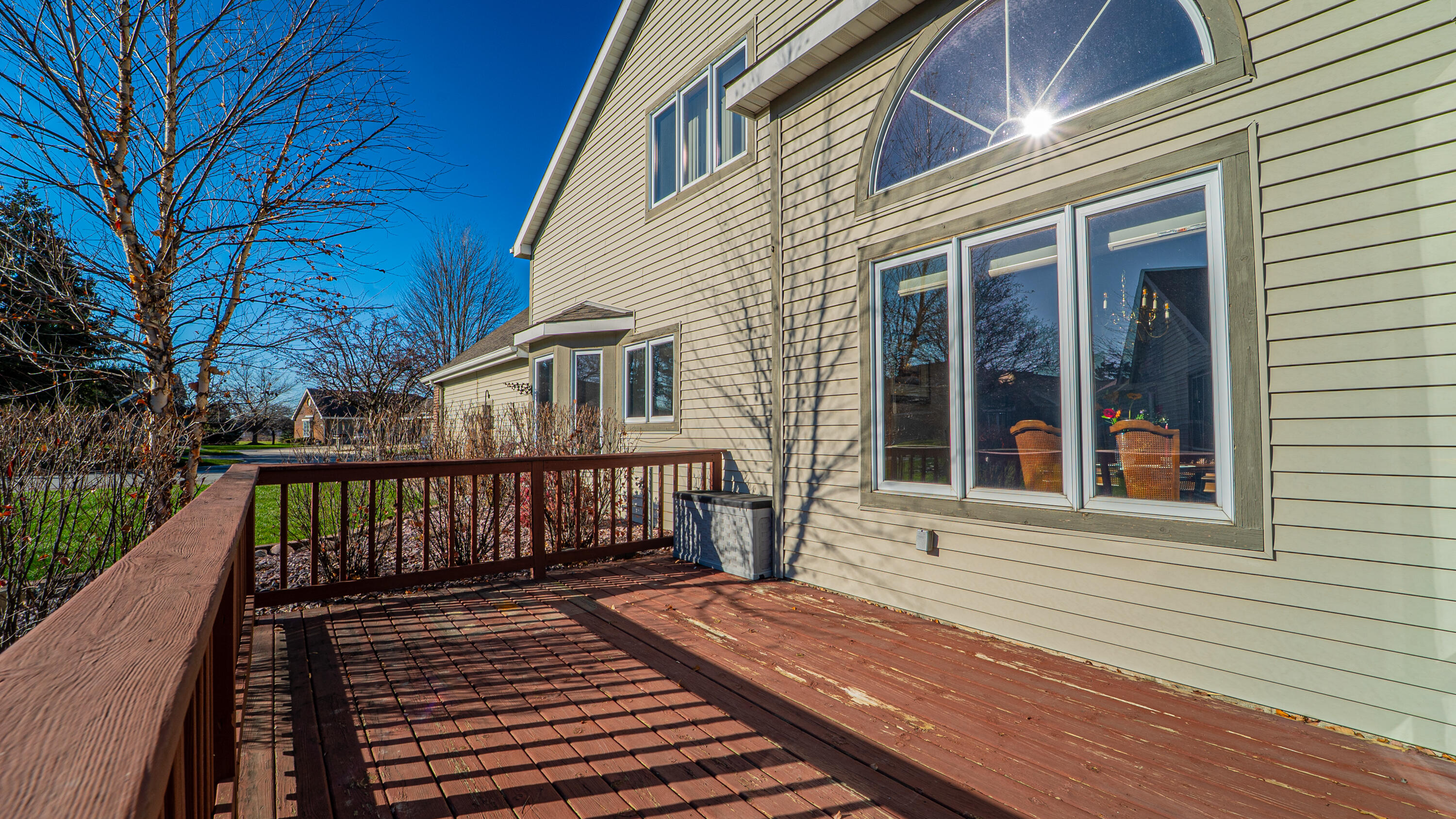 9427 Van Buren Street Crown Point, IN 46307 - Photo 13 of 46 a view of a wooden deck