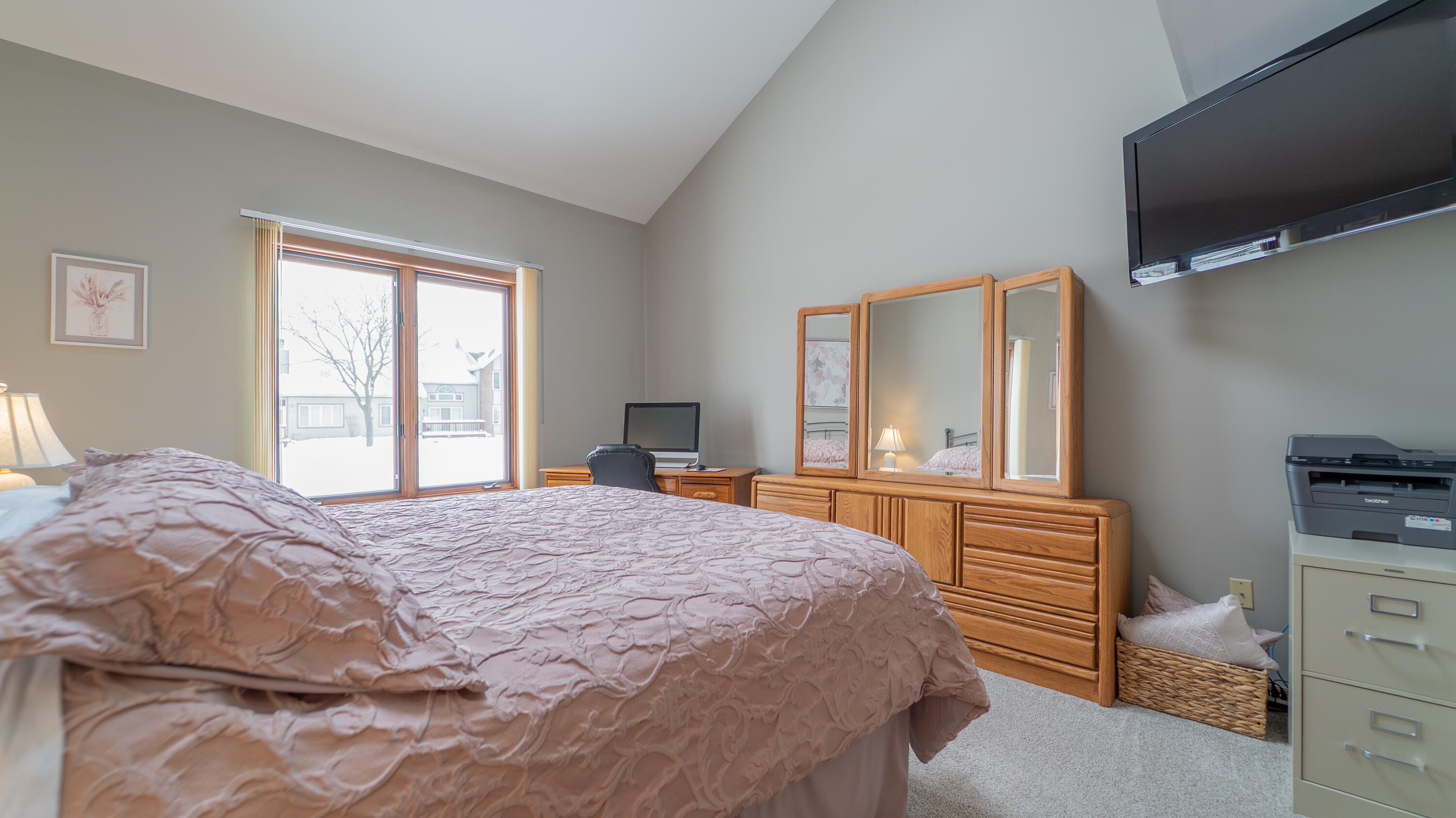 9427 Van Buren Street Crown Point, IN 46307 - Photo 22 of 46 a bedroom with a bed and a window