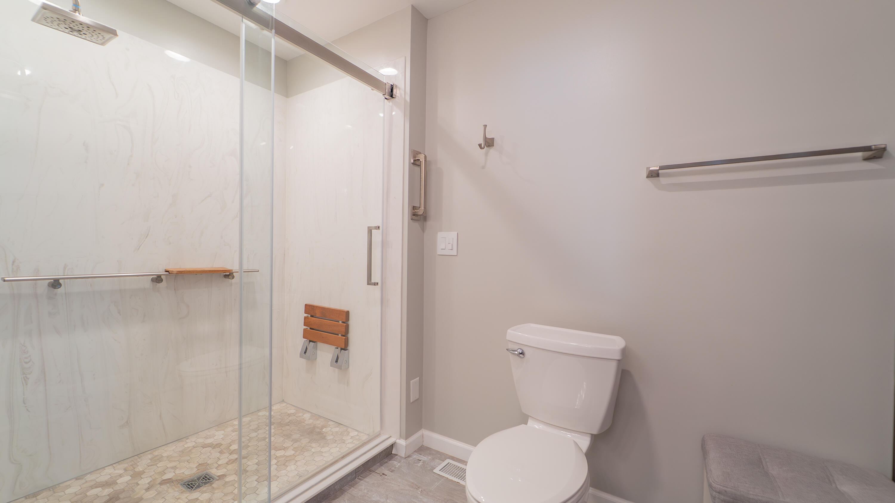 9427 Van Buren Street Crown Point, IN 46307 - Photo 25 of 46 a bathroom with a toilet and a shower