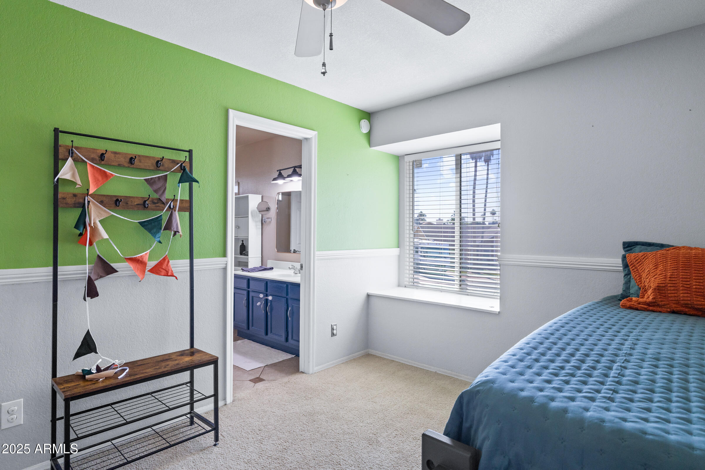 1645 North Saguaro Street Chandler, AZ 85224 - Photo 40 of 45 a bedroom with window and ceiling fan